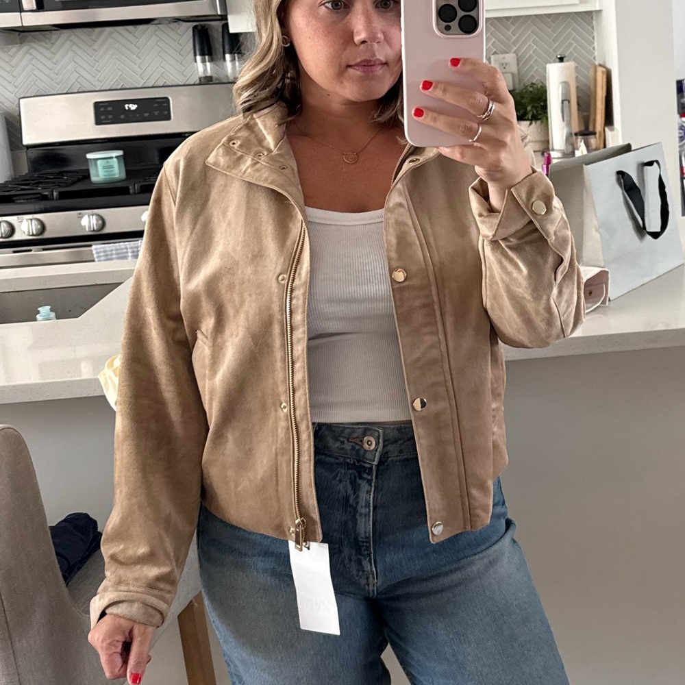 Brand new Zara faux suede jacket size medium - Picture 5 of 6